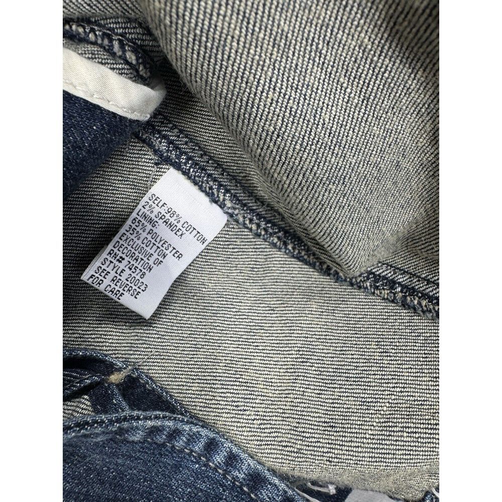 Cache Y2K Jean Jacket Women's Size 2 Blue Denim Embroidered - Picture 7 of 10